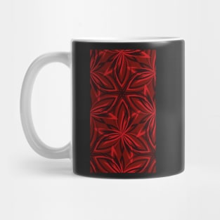 abstract petals - dark red Mug